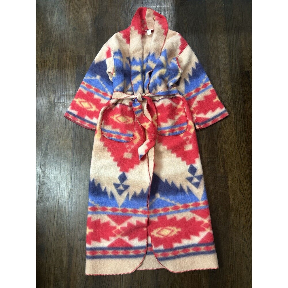 Vintage Cypress Women’s Aztec Southwestern Cabin Core Robe Blanket Coat